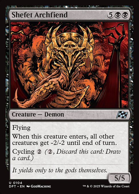 Shefet Archfiend - DFT #104