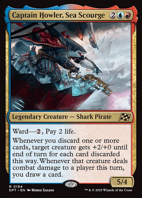 Captain Howler, Sea Scourge - 194 (Normal) Near Mint_Non-Foil