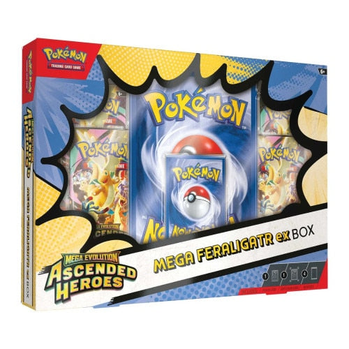 Pokémon TCG: Mega Evolution—Ascended Heroes ex Box - Mega Feraligatr ex Box