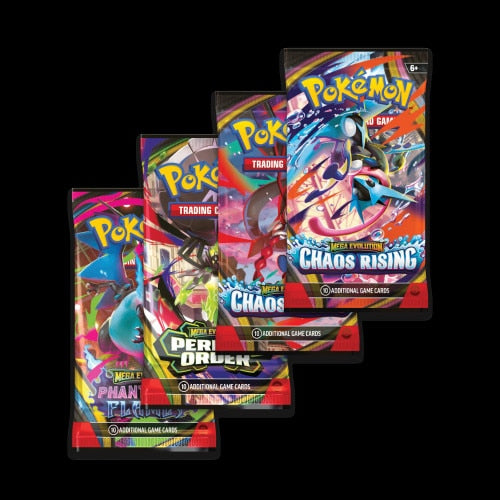 Pokémon TCG Mega Moonlit ex Tin booster pack contents