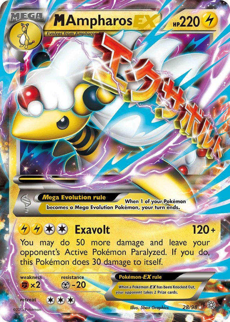 M Ampharos EX - 28/98 (Holo)