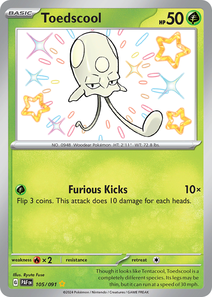 Toedscool - 105/091 (Foil) Near Mint_Foil
