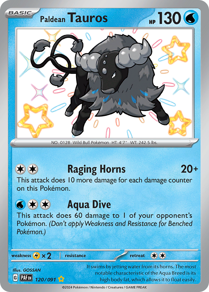 Paldean Tauros - 120/091 (Foil) Near Mint_Foil