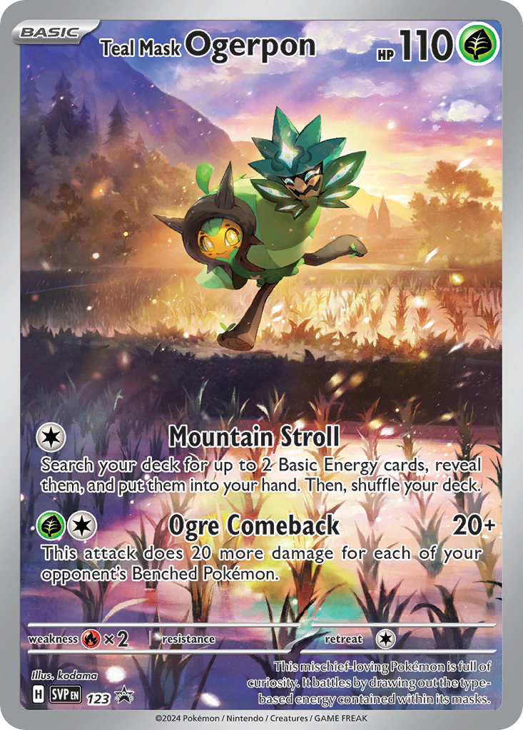 Teal Mask Ogerpon - 123 (Foil) Near Mint_Foil