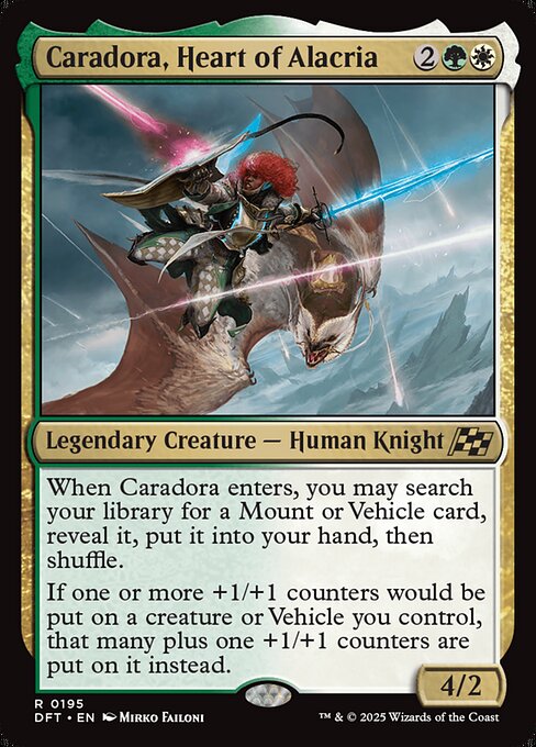 Caradora, Heart of Alacria DFT #195 Non-Foil