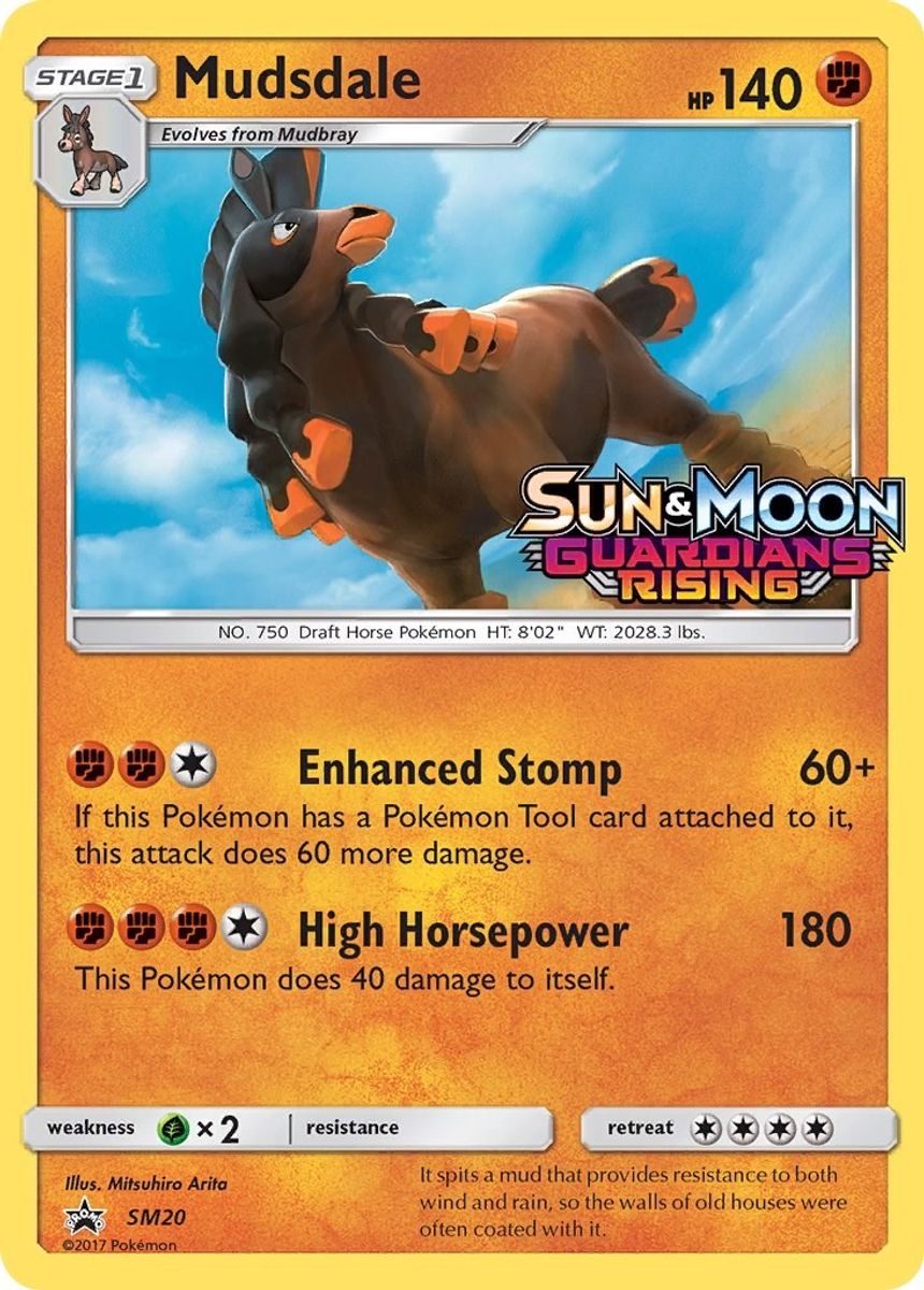 Mudsdale - SM20 (Prerelease) - SM20 (Holo)