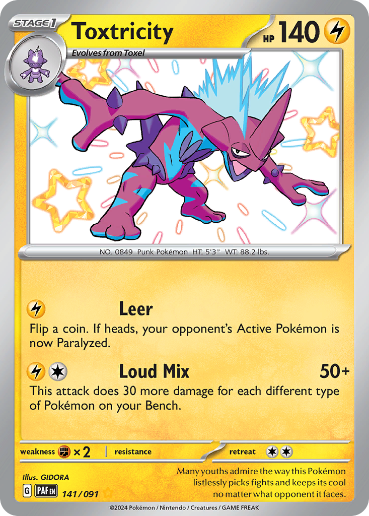 Toxtricity - 141/091 (Foil) Near Mint_Foil