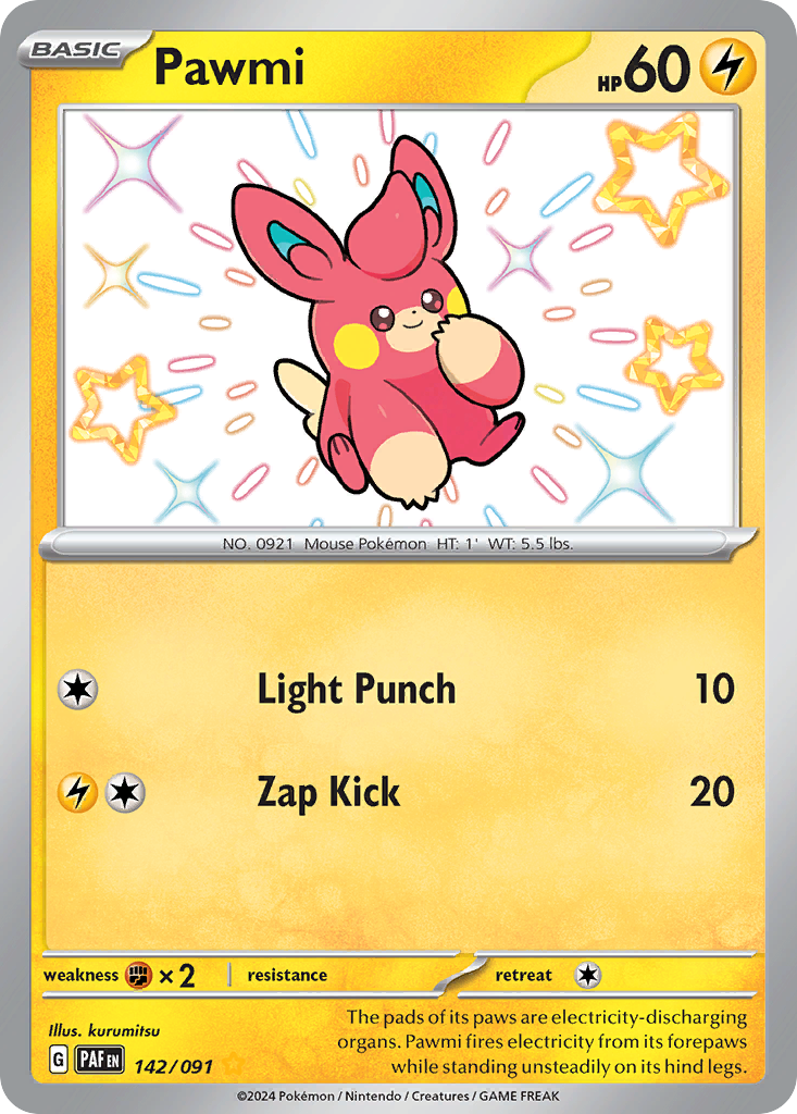 Pawmi - 142/091 (Foil) Near Mint_Foil