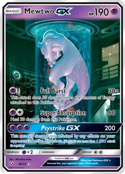Mewtwo GX (Secret Shining) - 78/73 (Holo)