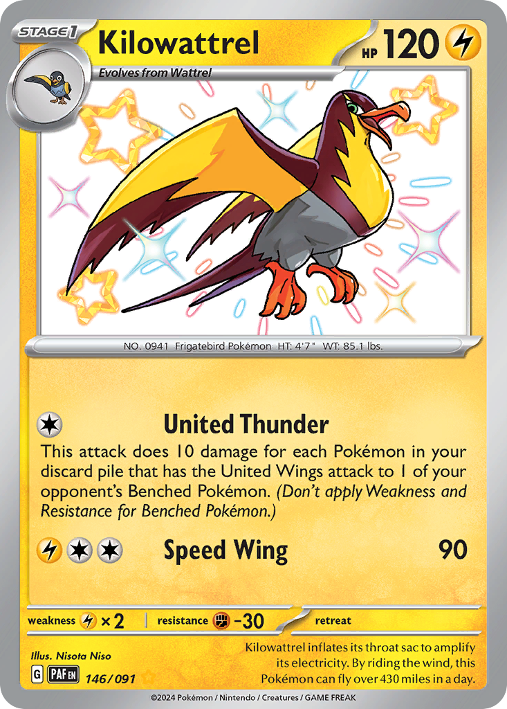 Kilowattrel - 146/091 (Foil) Near Mint_Foil