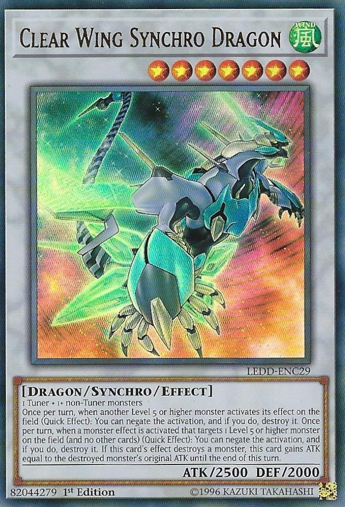 Clear Wing Synchro Dragon - LEDD-ENC29 (Foil)