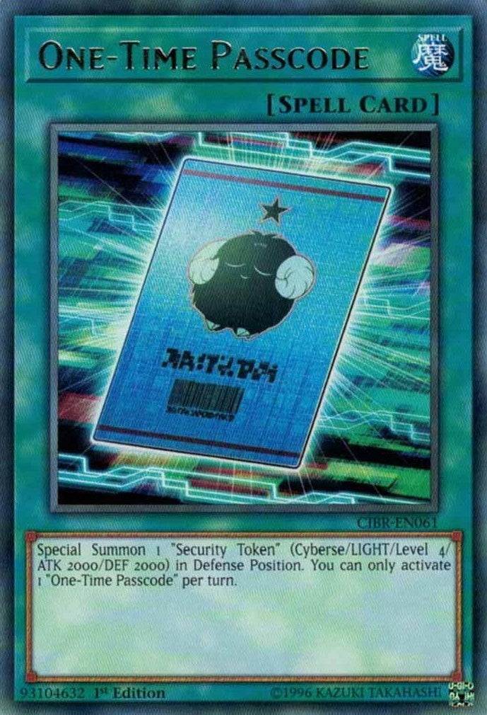 One-Time Passcode - CIBR-EN061 (Foil)