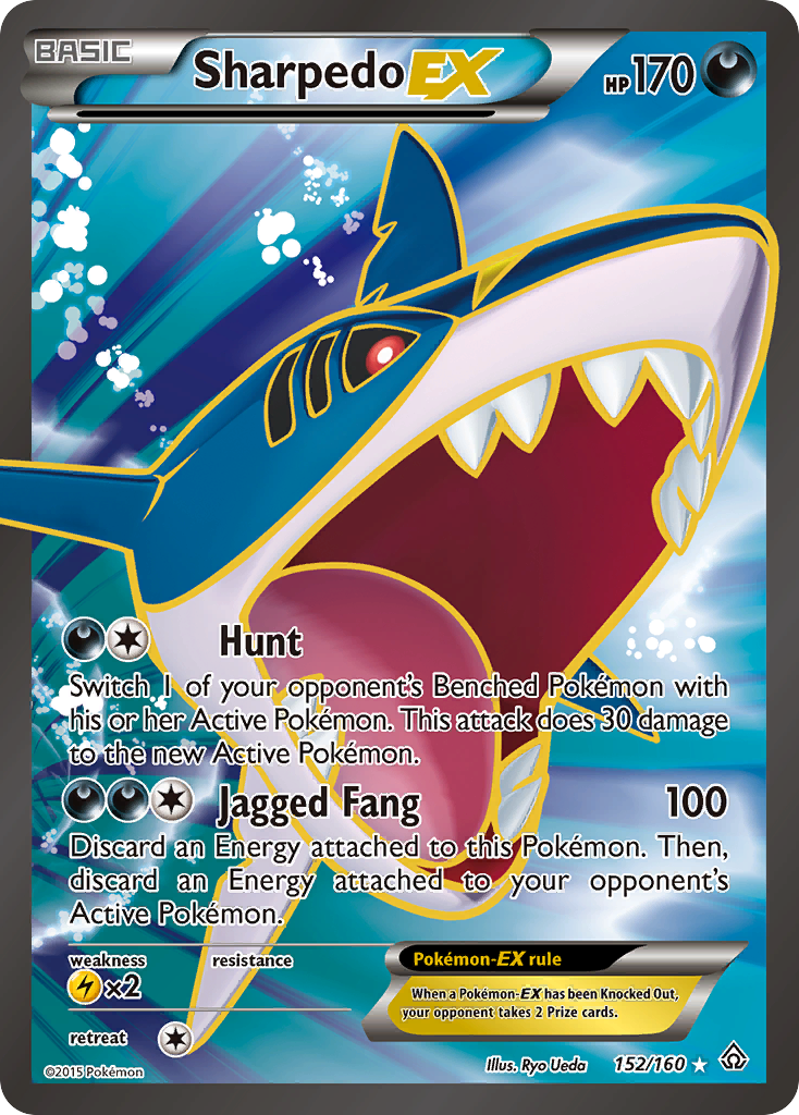 Sharpedo EX (152 Full Art) - 152 (Foil) Near Mint_Foil