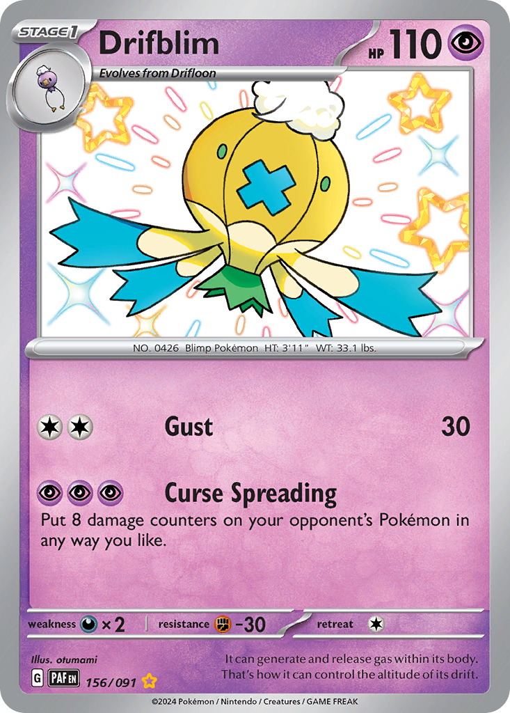 Drifblim - 156/091 (Foil) Near Mint_Foil
