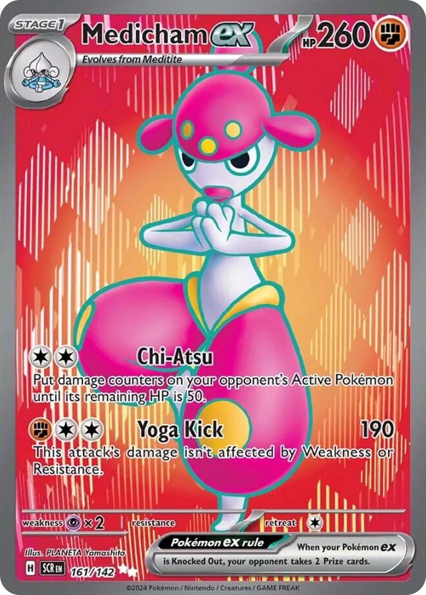 Medicham ex - 161/142 (Foil) Near Mint_Foil