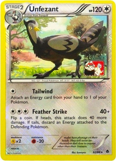 Unfezant - 82/98 (League Promo) - 082/098 (Reverse Holo)