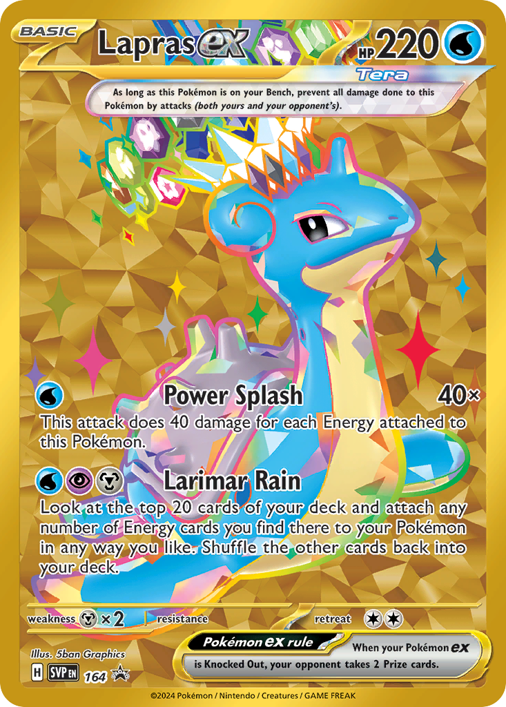 Lapras ex - 164 (Foil) Near Mint_Foil