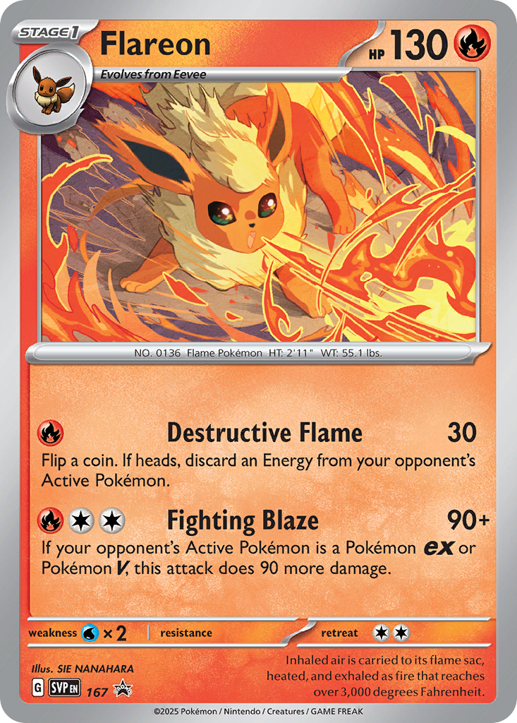 Flareon - 167 (Foil) Near Mint_Foil