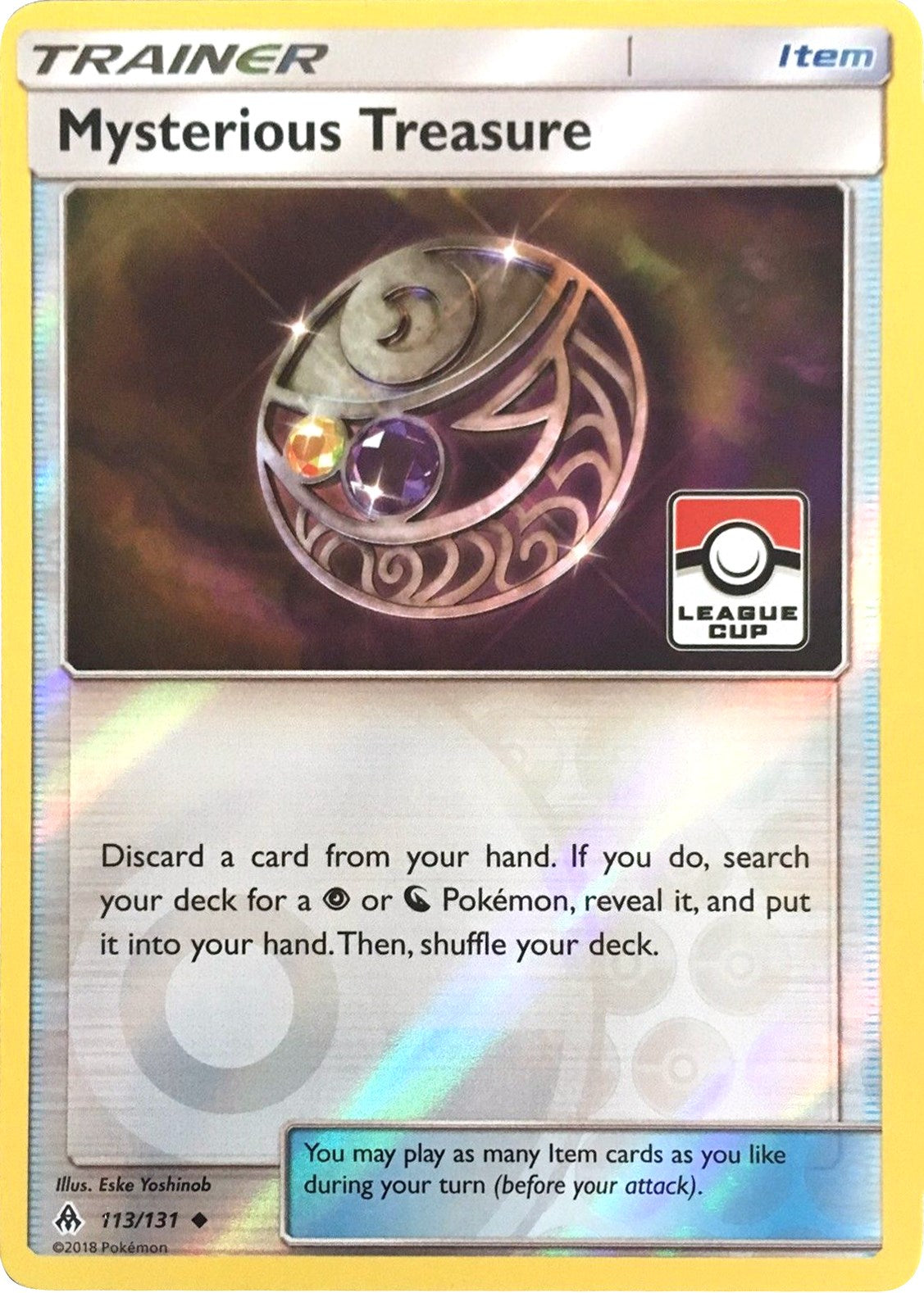 Mysterious Treasure - 113/131 (League Cup) - 113/131 (Reverse Holofoil) Near Mint_Reverse Holofoil