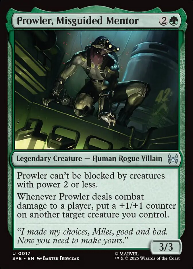 Prowler, Misguided Mentor - 17 (Foil)