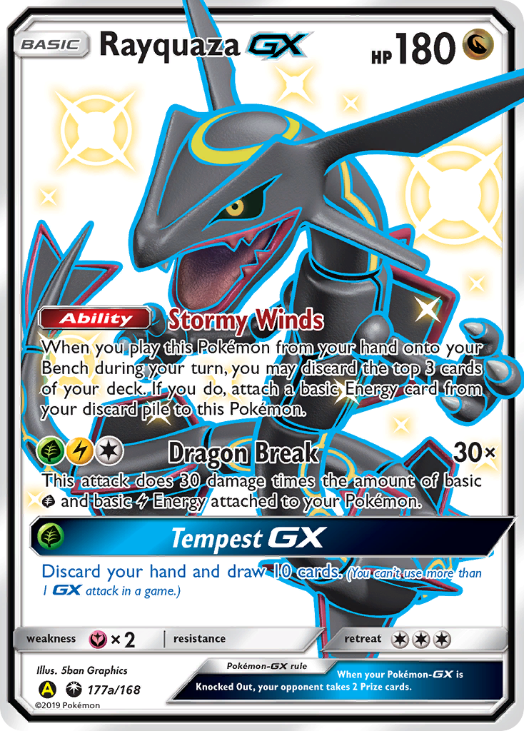 Rayquaza GX - 177a/168 (Foil) Near Mint_Foil