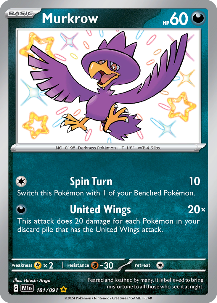 Murkrow - 181/091 (Foil) Near Mint_Foil