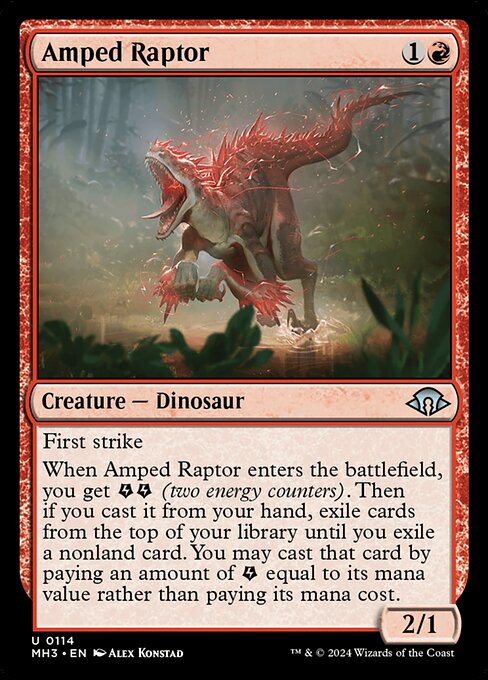 Amped Raptor - 114 (Normal) Near Mint_Non-Foil