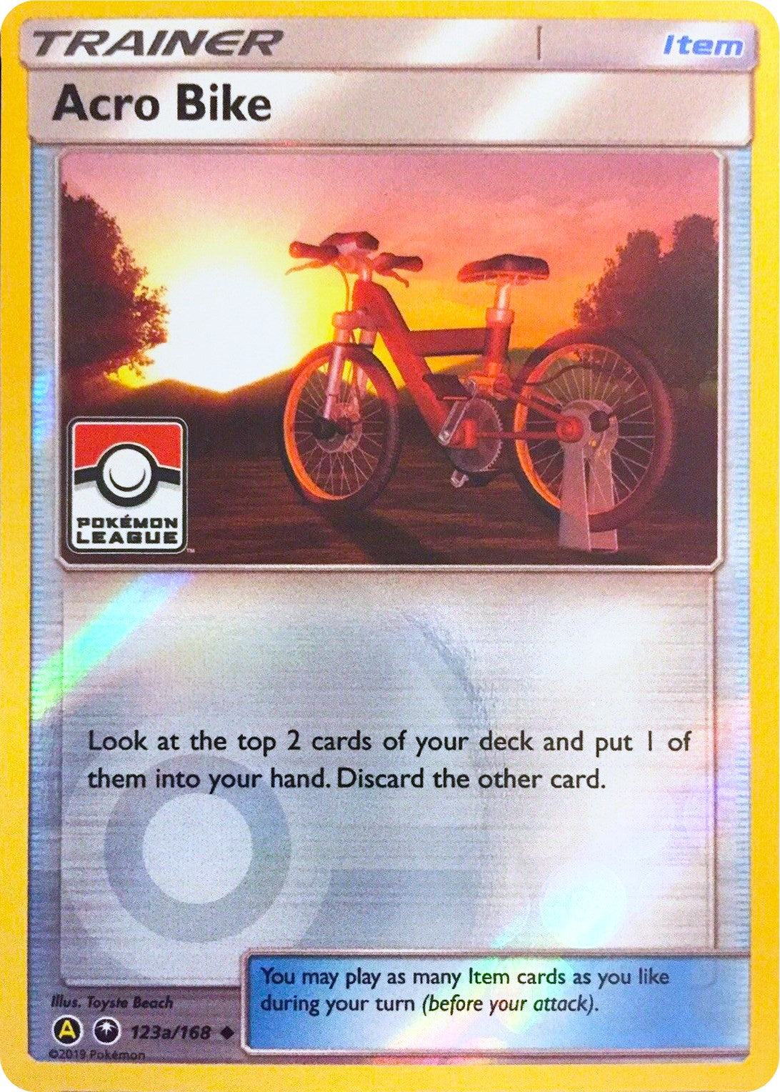 Acro Bike - 123a/168 (Pokemon League) - 123a/168 (Reverse Holo)