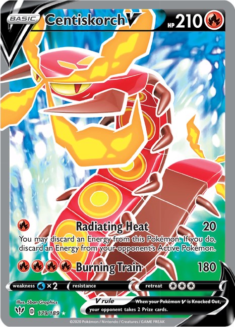 Centiskorch V (Full Art) - 179/189 (Holo)