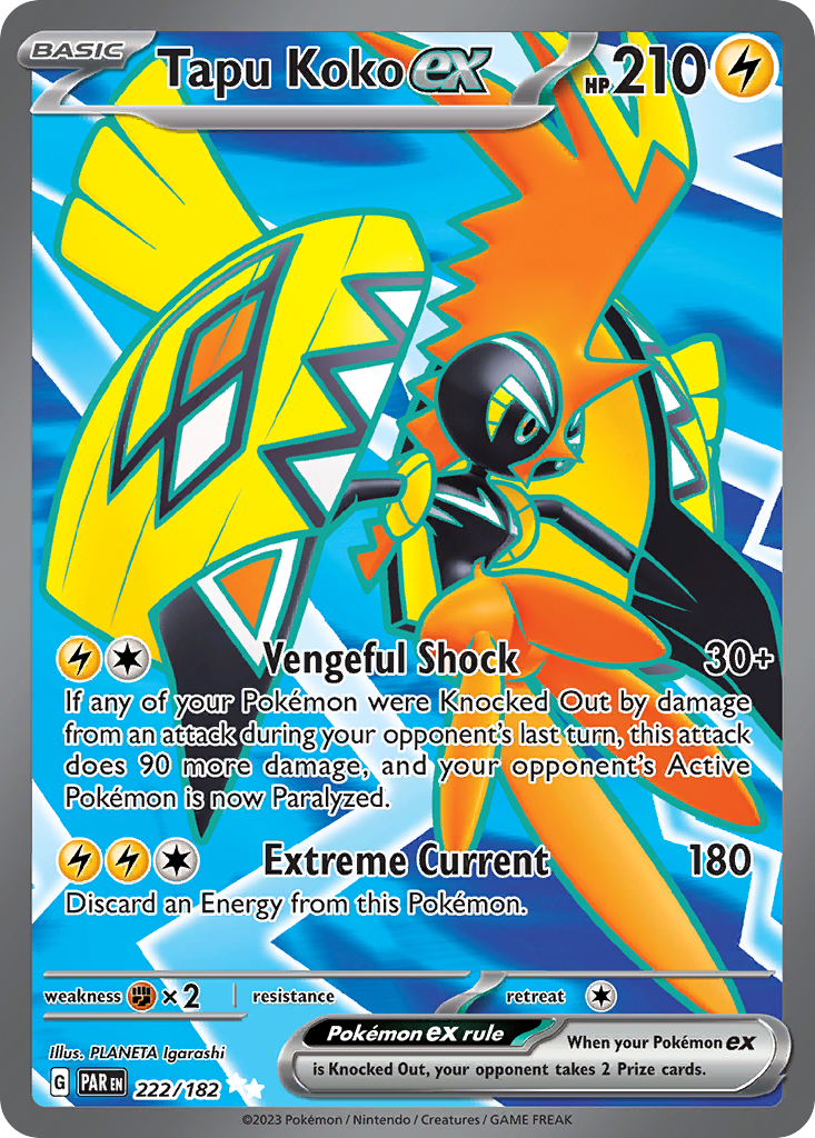 Tapu Koko ex - 222/182 (Foil) Near Mint_Foil