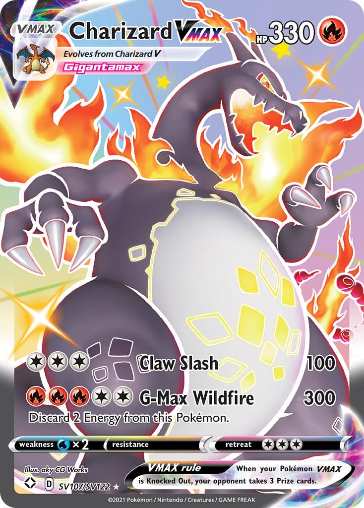 Charizard VMAX - SV107/SV122 (Holo) LP