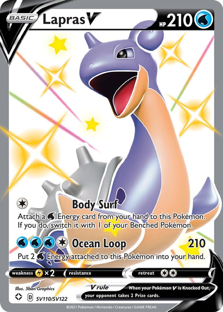 Lapras V - SV110/SV122 (Holo)