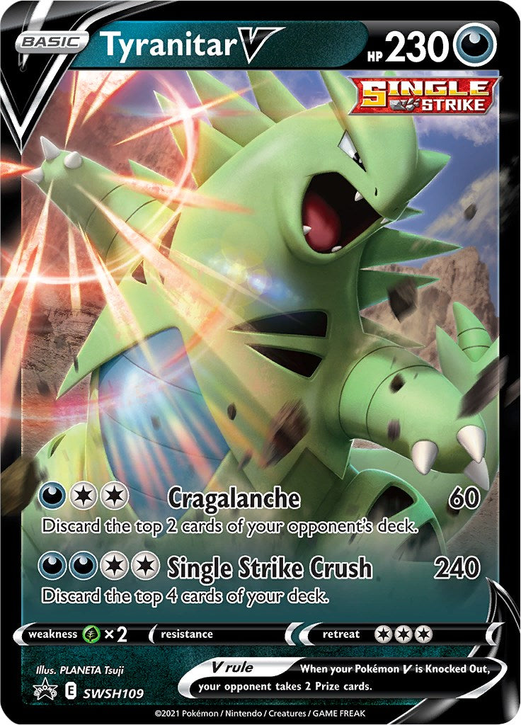 Tyranitar V - SWSH109 – SWSH: Sword & Shield Promo Cards