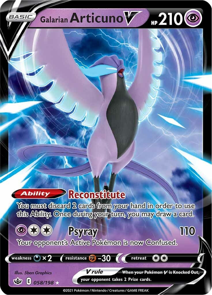 Galarian Articuno V - 058/198 (Holo)