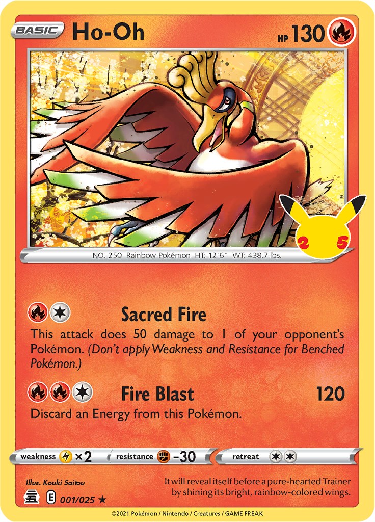 Ho-Oh - 001/025 (Holo)