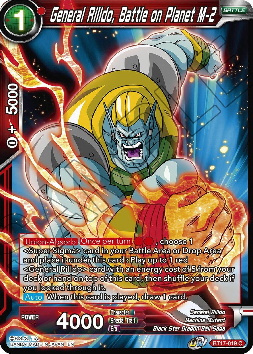 General Rilldo, Battle on Planet M-2 - BT17-019 (Normal) Near Mint_Normal