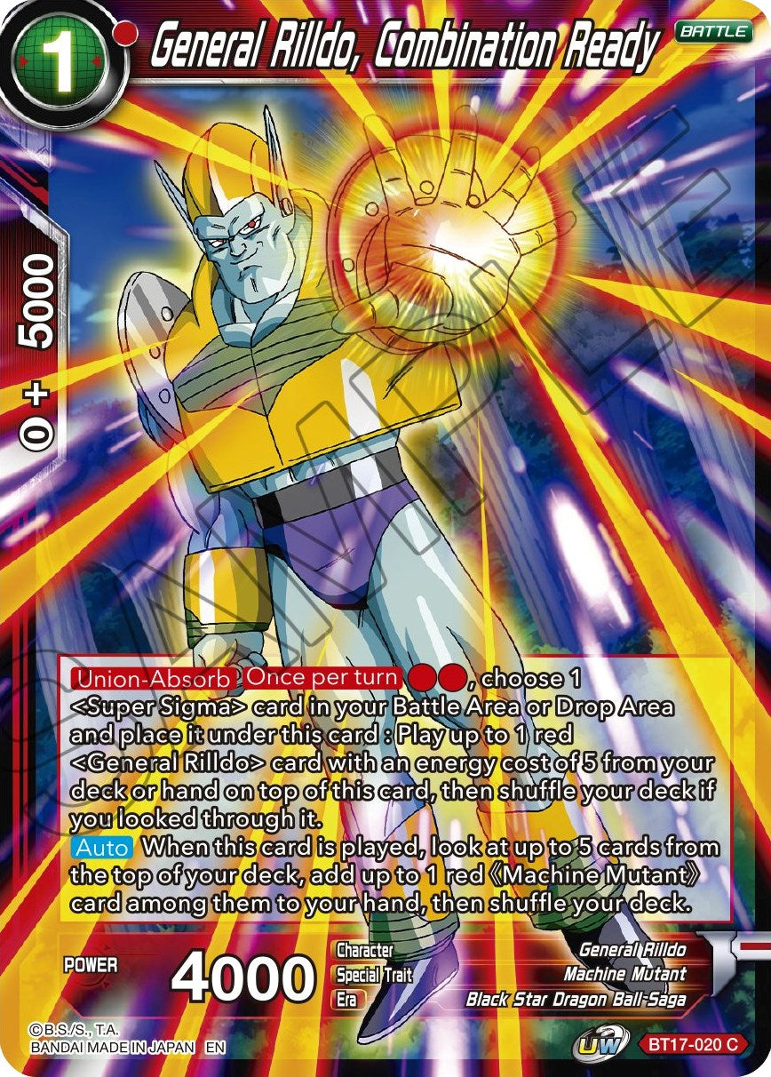 General Rilldo, Combination Ready - BT17-020 (Normal) Near Mint_Normal