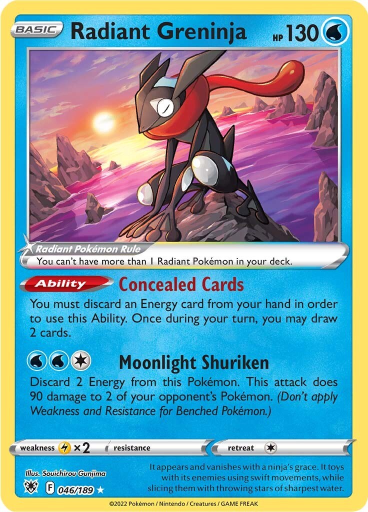 Radiant Greninja – SWSH10: Astral Radiance