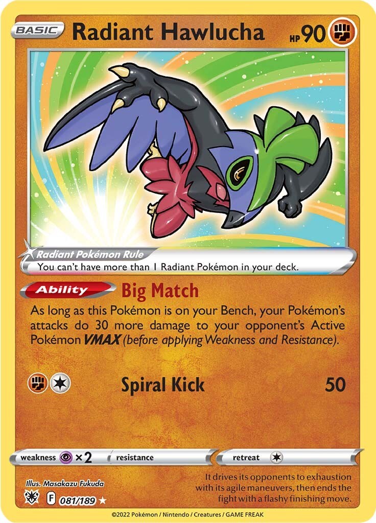 Radiant Hawlucha - 081/189 (Holo)