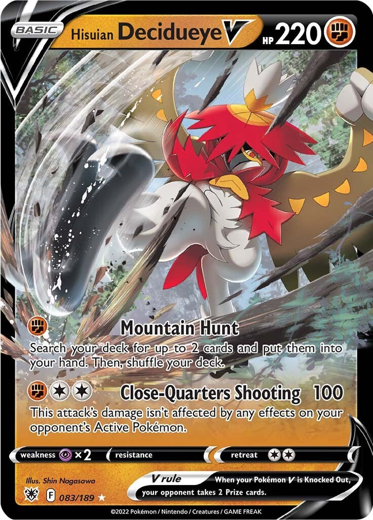 Hisuian Decidueye V - 083/189 (Holo)