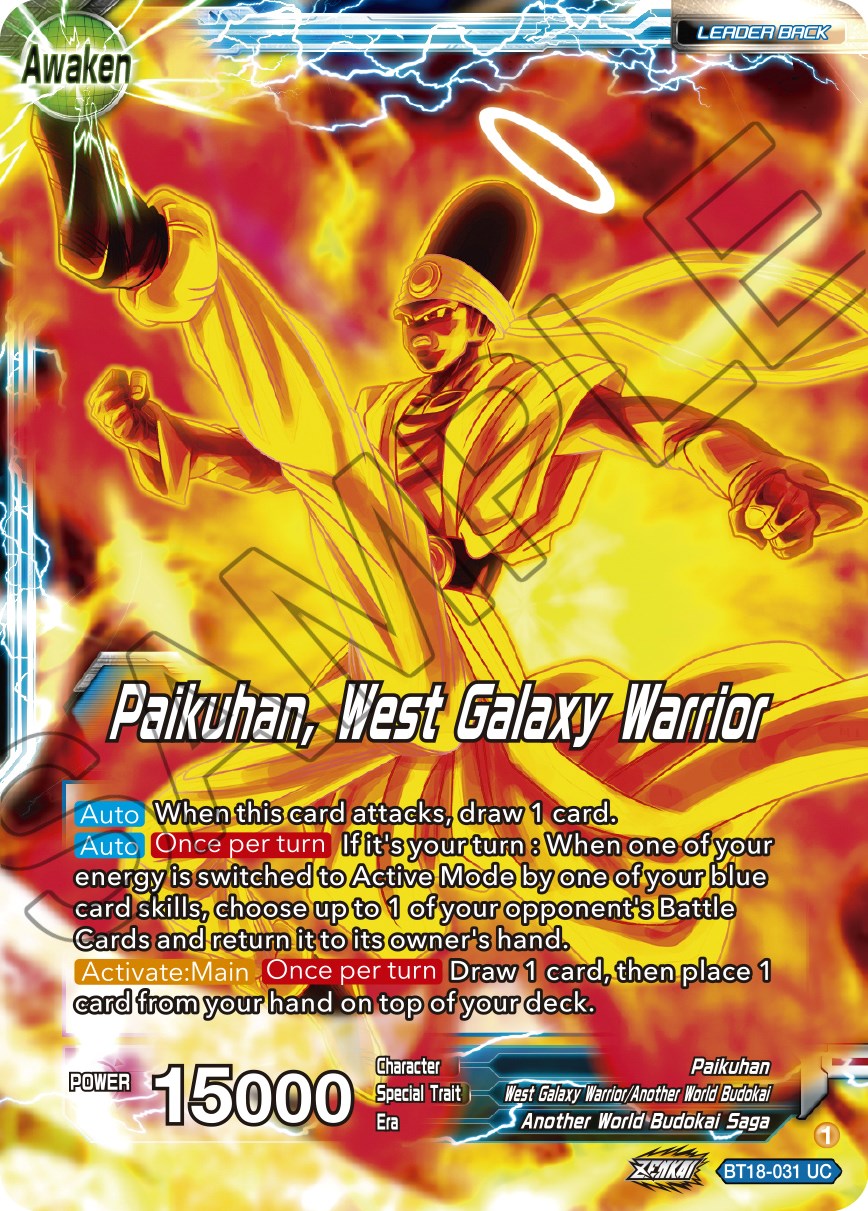 Paikuhan // Paikuhan, West Galaxy Warrior - BT18-031 (Normal) Near Mint_Normal