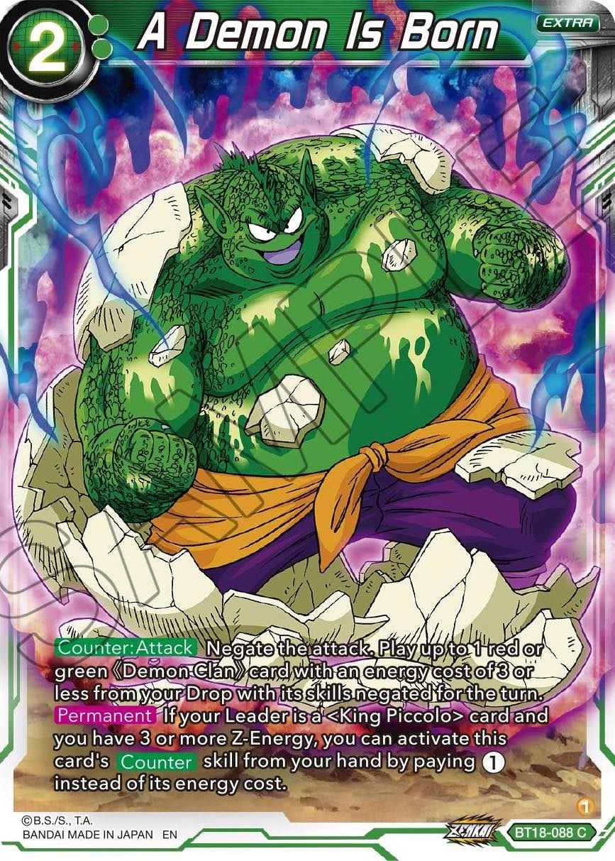 A Demon Is Born - BT18-088 (Foil) Near Mint_Foil