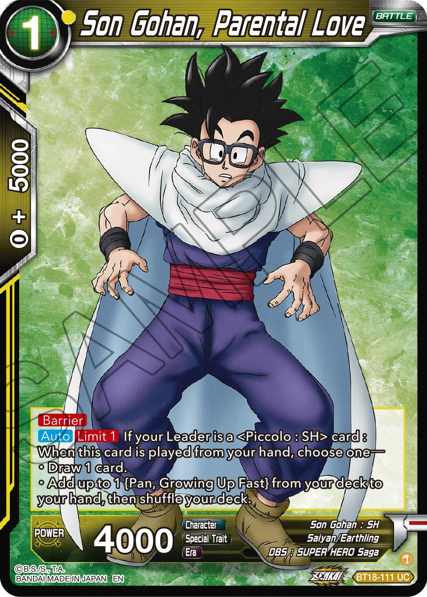 Son Gohan, Parental Love - BT18-111 (Normal) Near Mint_Normal