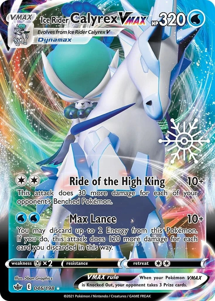 Ice Rider Calyrex VMAX - 046/198 (Holiday Calendar) - 046/198 (Holo)