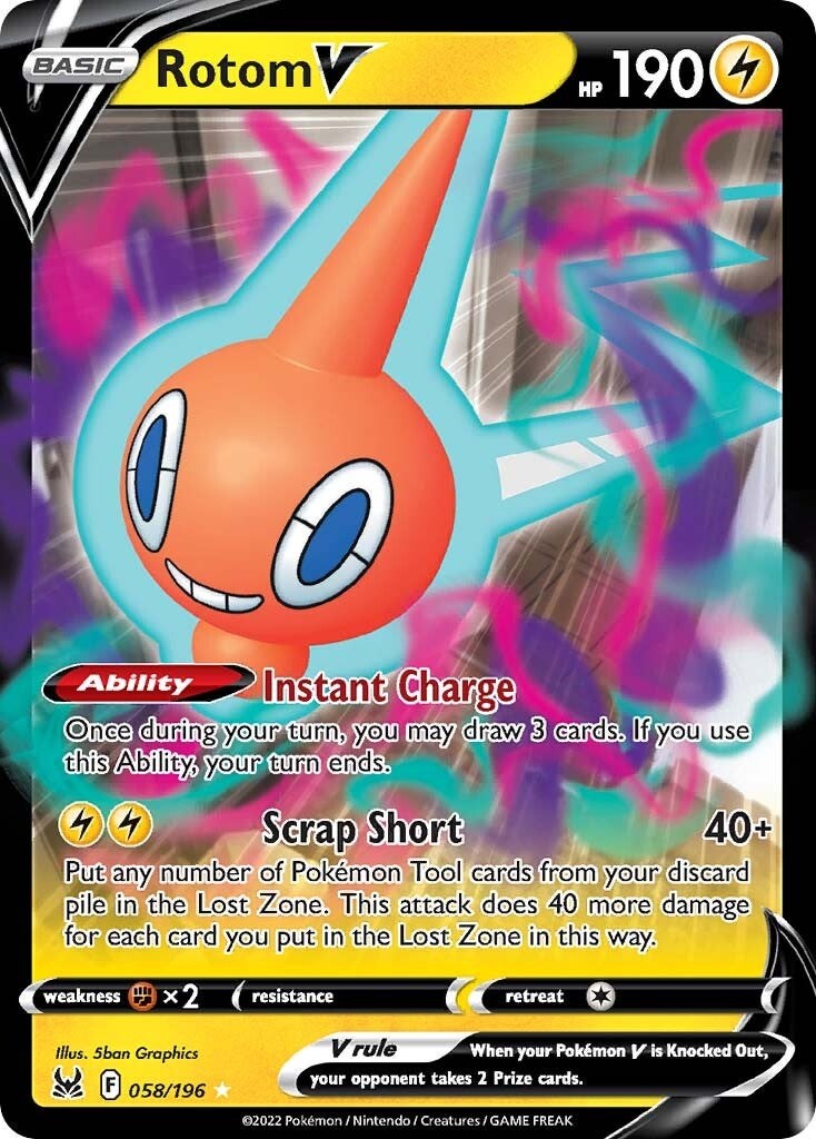 Rotom V - 058/196 (Holo)