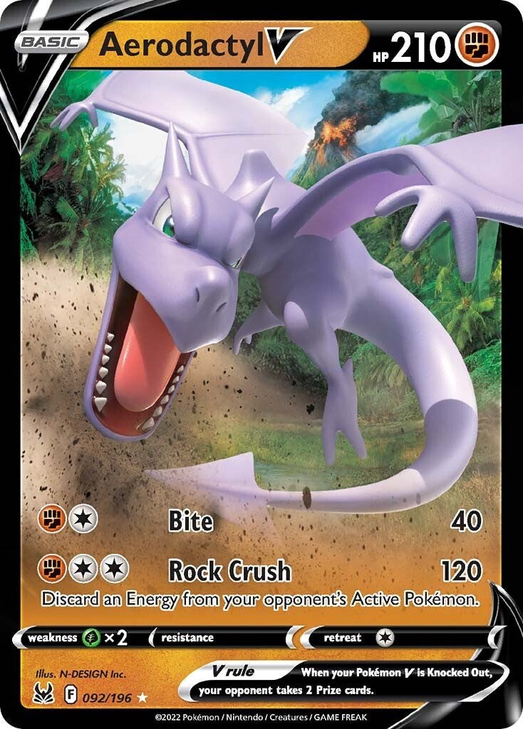 Aerodactyl V - 092/196 Holo