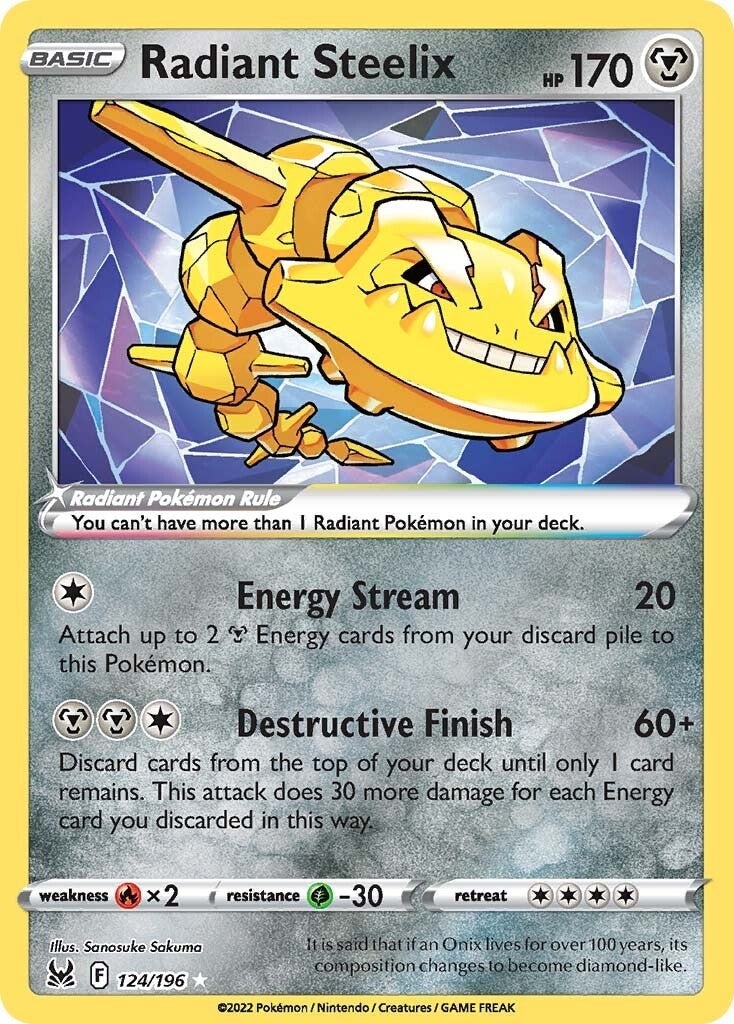 Radiant Steelix - 124/196 (Holo)