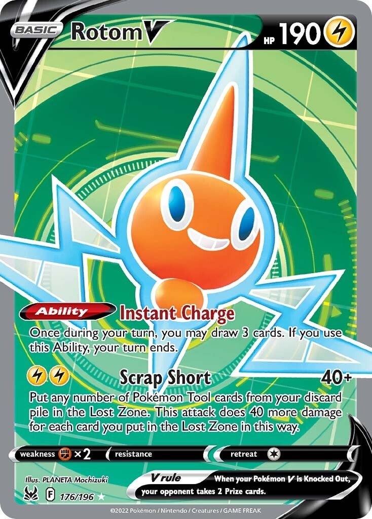 Rotom V (Full Art) - 176/196 (Holo)