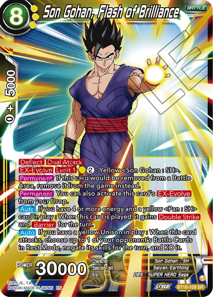 Son Gohan, Flash of Brilliance - BT18-109 (Foil) Near Mint_Foil