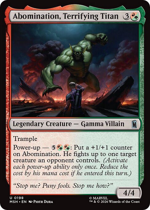 Abomination, Terrifying Titan - 198 (Foil)